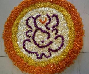 Rangoli: Onam Floral designs-Onam Pookalam